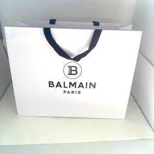 🔥BALMAIN NEW HUGE AUTHENTIC GIFT/SHOPPING/PAPER/ TOTE BAG